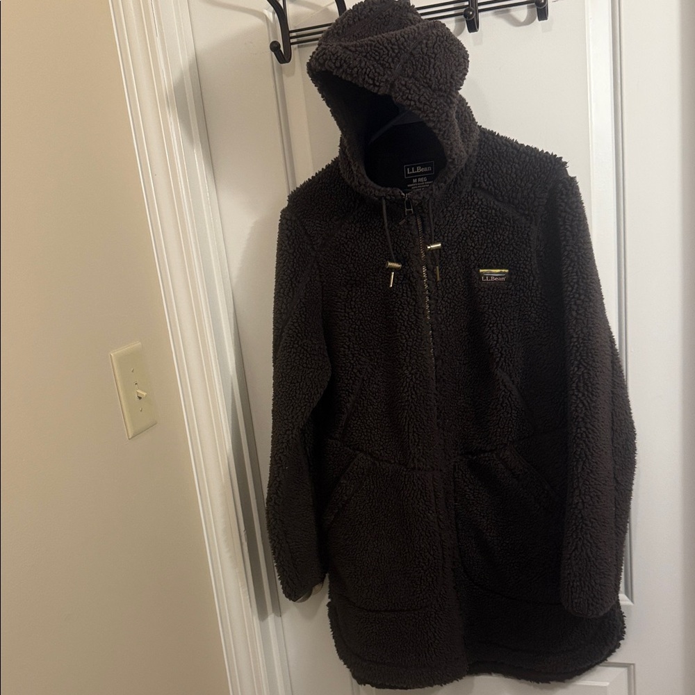 L.L. Bean Sherpa Hooded Zip-Up Jacket